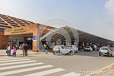 Tribhuvan International Airport in Kathmandu, Nepal Editorial Stock Photo