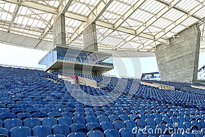 At the tribunes of Estadio do Dragao Editorial Stock Photo