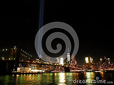 Tribute in Light 2016 Stock Photo