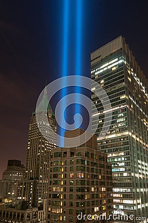 Tribute in Light - New York City Editorial Stock Photo