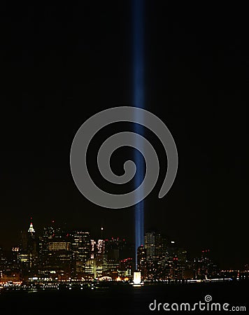 Tribute in Lights Stock Photo