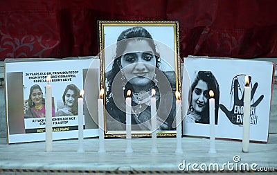 Tribute to Dr Priyanka Reddy Editorial Stock Photo