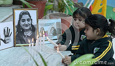 Tribute to Dr Priyanka Reddy Editorial Stock Photo