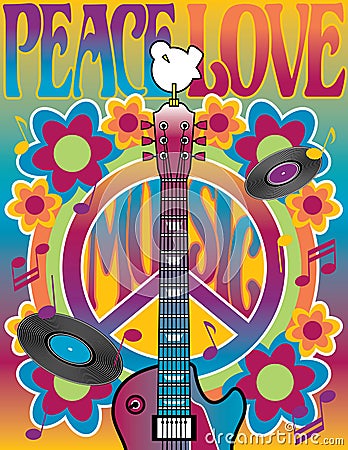 Tribute to Woodstock Vector Illustration