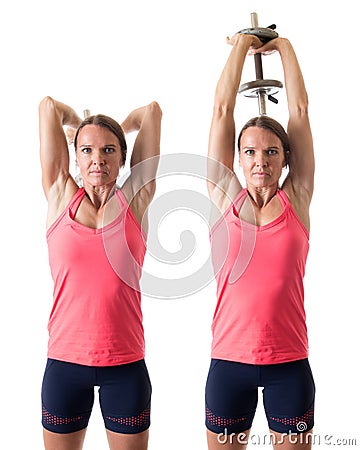 Triceps Extension Stock Photo