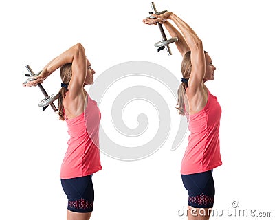 Triceps Extension Stock Photo