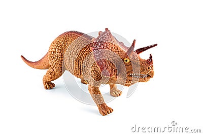 Triceratops dinosaurs toy Stock Photo