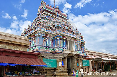 TRICHY, INDIA - August 14, 2023: Sri Ranganatha Swamy Temple, Srirangam, Hinu Temple in Trichy, Tamil Nadu, India Editorial Stock Photo