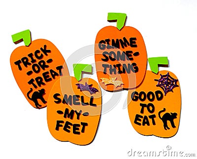 Trick or Treat Rhyme Stock Photo