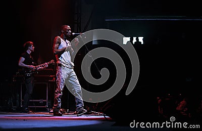 Tricky presents his album Skilled Mechanics in Russia Editorial Stock Photo