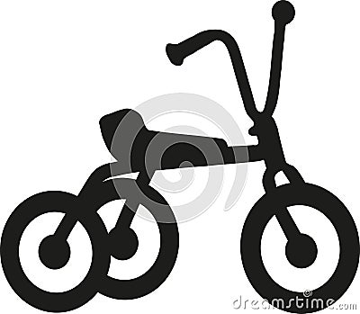 Tricycle icon vector Vector Illustration