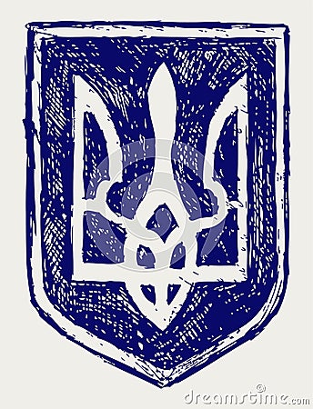 Trident. Emblem of Ukraine Vector Illustration