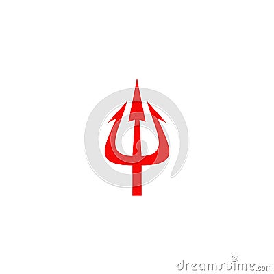 Trident icon logo design vector template Vector Illustration