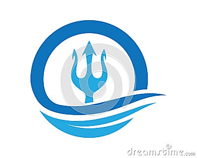 Trident Logo Template Vector Illustration