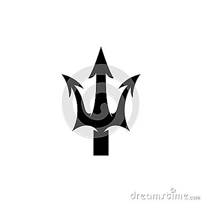 Trident Logo Template vector icon Vector Illustration