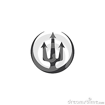 Trident Logo Template vector symbol Vector Illustration