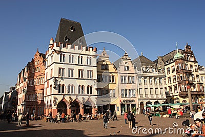 Trier Hauptmarkt Germany Market Square Editorial Stock Photo