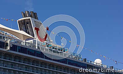 Cruise Ship Moored in Trieste Editorial Stock Photo