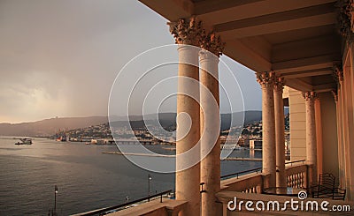 Trieste, view from Miramare Castle Stock Photo