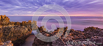 Ocean Sunset Stock Photo