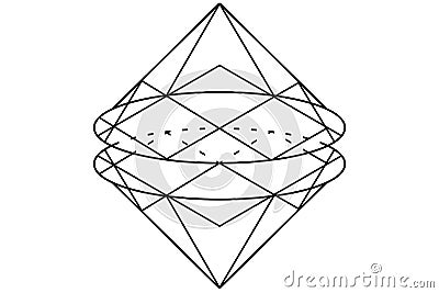 Trigonometry triangle proportion. Simple school study example scheme. Educational explanation drawing. Trigonometry Pythagorean Cartoon Illustration