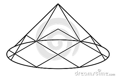 Trigonometry triangle proportion. Simple school study example scheme. Educational explanation drawing. Trigonometry Pythagorean Cartoon Illustration