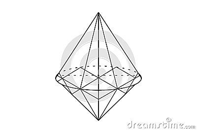 Trigonometry triangle proportion. Simple school study example scheme. Educational explanation drawing. Trigonometry Pythagorean Cartoon Illustration