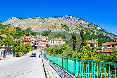 Trigrad village Western Rhodope Mountains Bulgaria Stock Photo