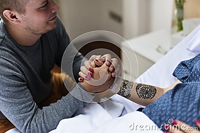 A trimester pregnant woman concept Stock Photo