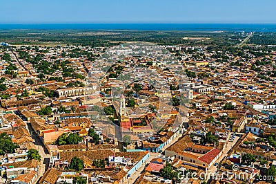 Aerial view of the city of Trinidad, Cuba Editorial Stock Photo