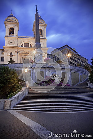 Trinita dei monti Stock Photo