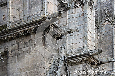 Trinity abbey - VendÃ´me - France Stock Photo