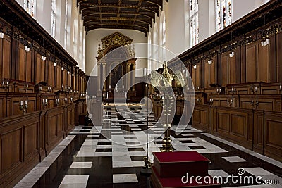 Trinity College Chapel in Cambridge Stock Photo