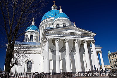 Trinity Izmailovo Cathedral, St. Petersburg Stock Photo