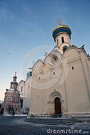 Trinity Sergius Lavra in Russia. Editorial Stock Photo