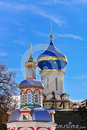 Trinity Sergius Lavra in Sergiev Posad - Russia Stock Photo