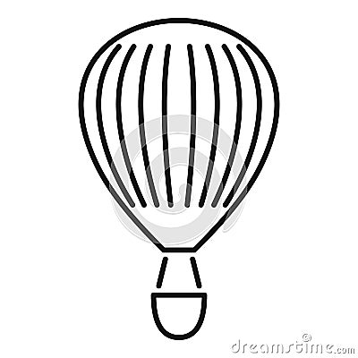 Trip air balloon icon, outline style Vector Illustration