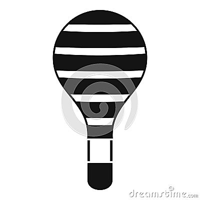 Trip air balloon icon, simple style Vector Illustration
