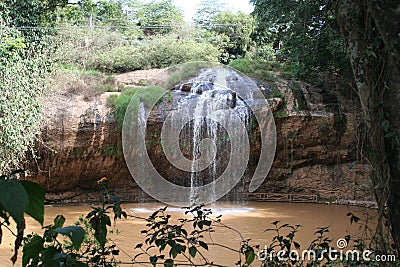 A trip to Vietnam: a picturesque waterfall in Dalat Stock Photo