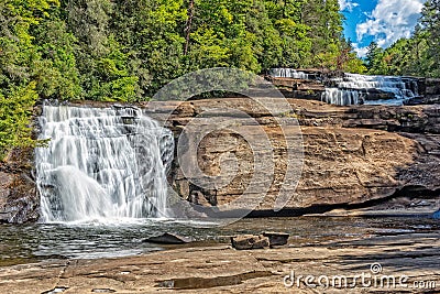 Triple Falls In DuPont State Park NC Stock Photo