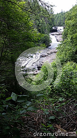 Triple falls DuPont State Forest North Carolina Stock Photo