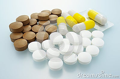 Triple supplement. Stock Photo