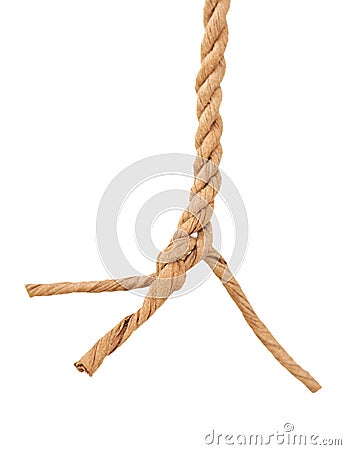 Triple twist rope Stock Photo
