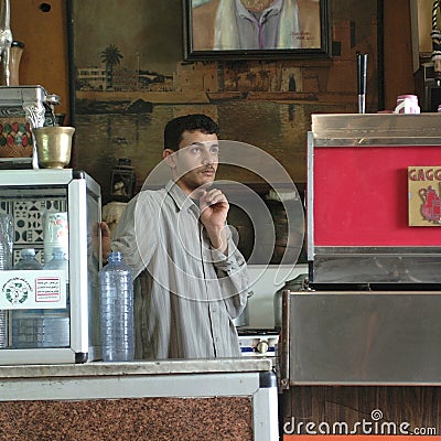 Retro styled cafe Editorial Stock Photo