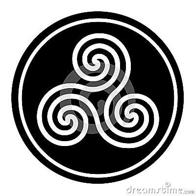 Triskelion symbol icon Stock Photo