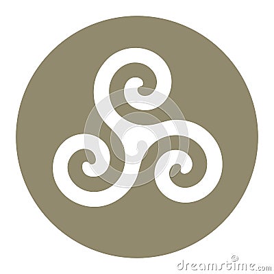 Triskelion symbol icon Stock Photo