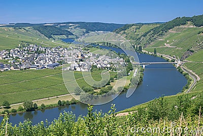 Trittenheim,Mosel River,Mosel valleyGermany Stock Photo