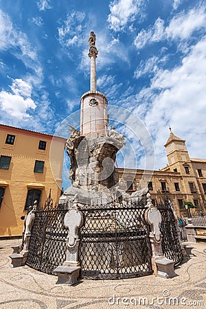 The Triumph of Saint Raphael Triunfo de San Rafael is a monument to the Archangel Raphael built in the seventeenth Stock Photo