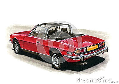 Triumph Stag MkII Editorial Stock Photo