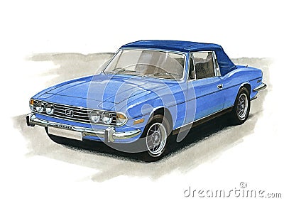 Triumph Stag MkII Editorial Stock Photo